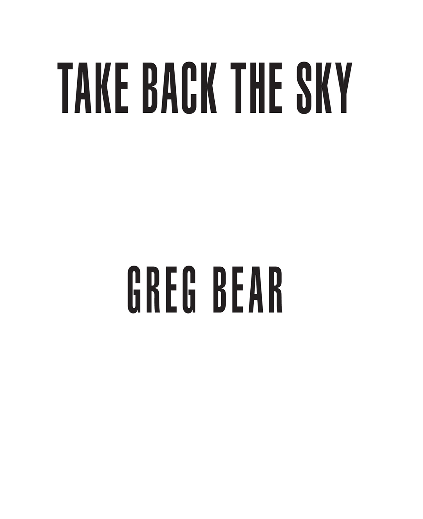 Take Back the Sky